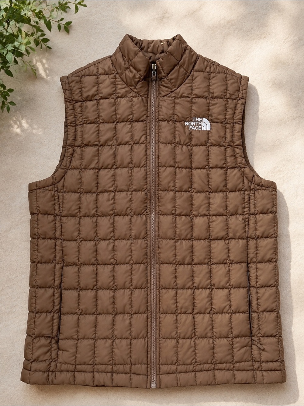 The North Face Men’s Quilted Brown Packable Vest